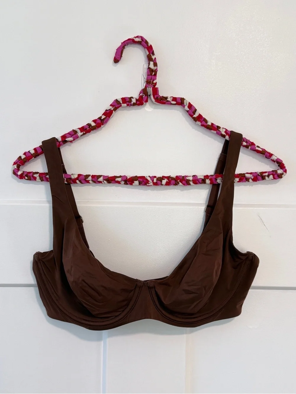 CUUP The Scoop Bra Espresso Brown Size 34D The Scoop Micro Fiber Smoothing Silky